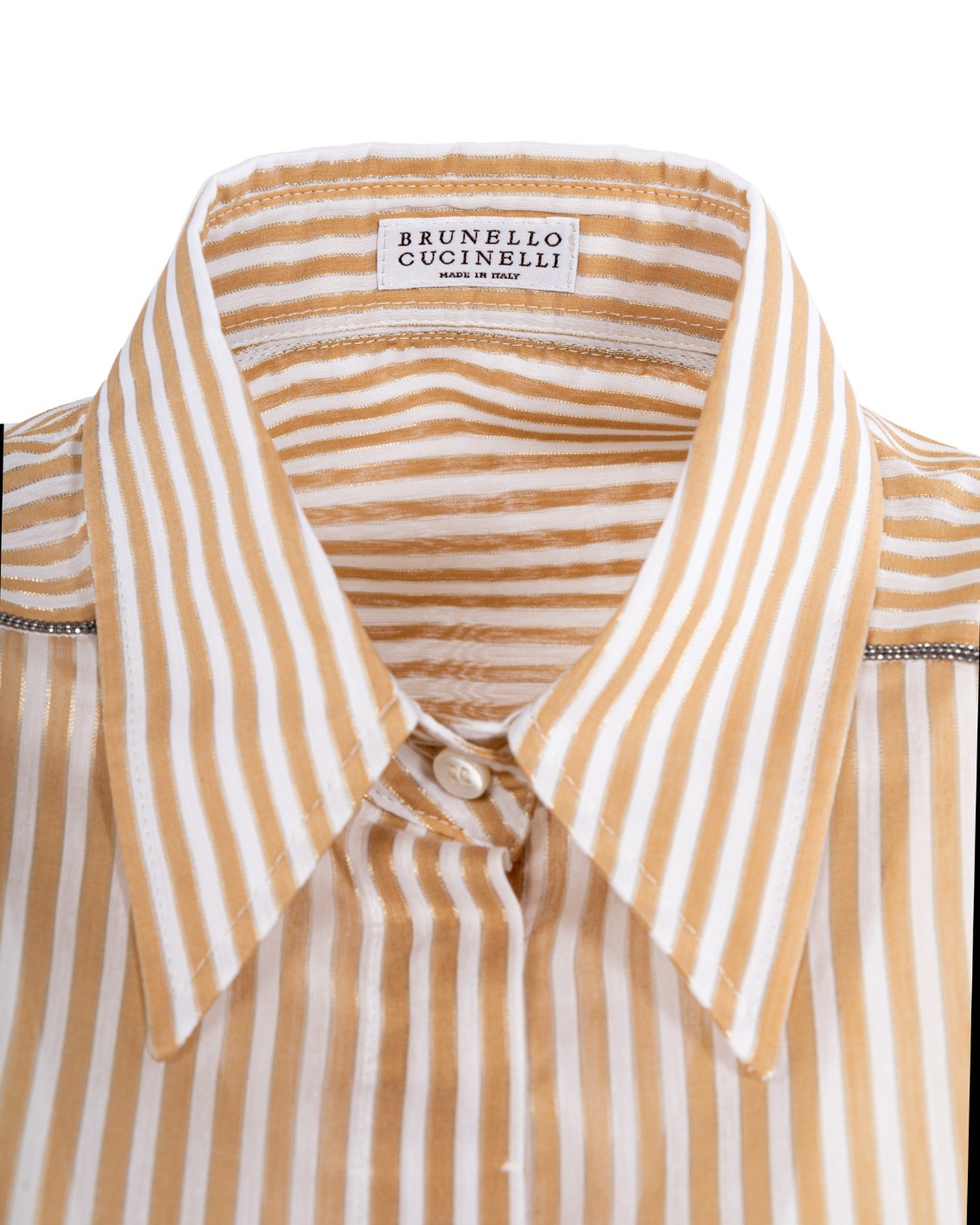 shop BRUNELLO CUCINELLI Saldi Camicia: Brunello Cucinelli camicia rigata di cotone e seta.
Colletto classico.
Chiusura con cannoncino e bottoni di madreperla.
Maniche ampie a 3/4.
Taschino a toppa su petto.
Decorazione in monile Nickel-free.
Vestibilità regolare.
Composizione: 59% Cotone 22% Seta 14% Viscosa 5% Metallo.
Fabbricato in Italia.. MH795NG426-C9504 number 6305235